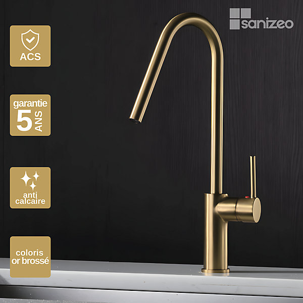 Mitigeur de Cuisine KENIA Or Brossé - GCE020/OC IMEX PRODUCTS