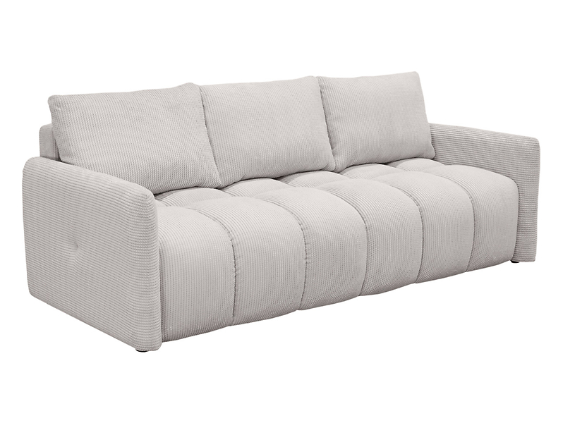 Sofa trzyosobowa Nay rozkładana z pojemnikiem beżowa