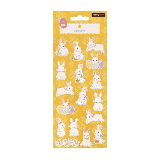 Bunny Paper Stickers 17 Pack