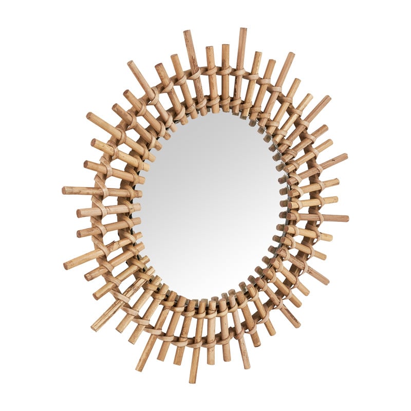 Zonnespiegel bamboe - &Oslash;29 cm