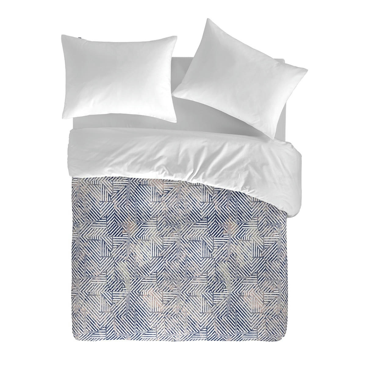 RAHIN HDC - Housse de couette en coton bicolore 200x200