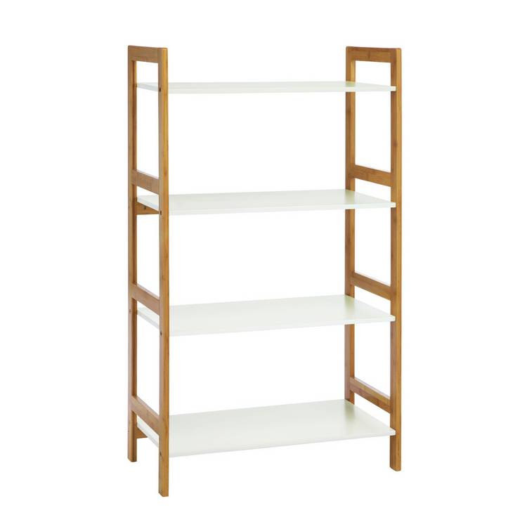 Habitat Drew Bamboo Shelving Unit - White