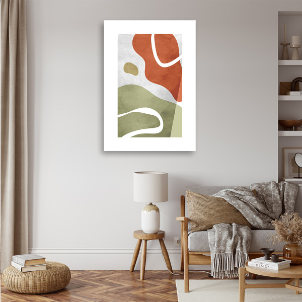 Feeby Obraz na płótnie, Abstrakcyjne kształty boho 40x60