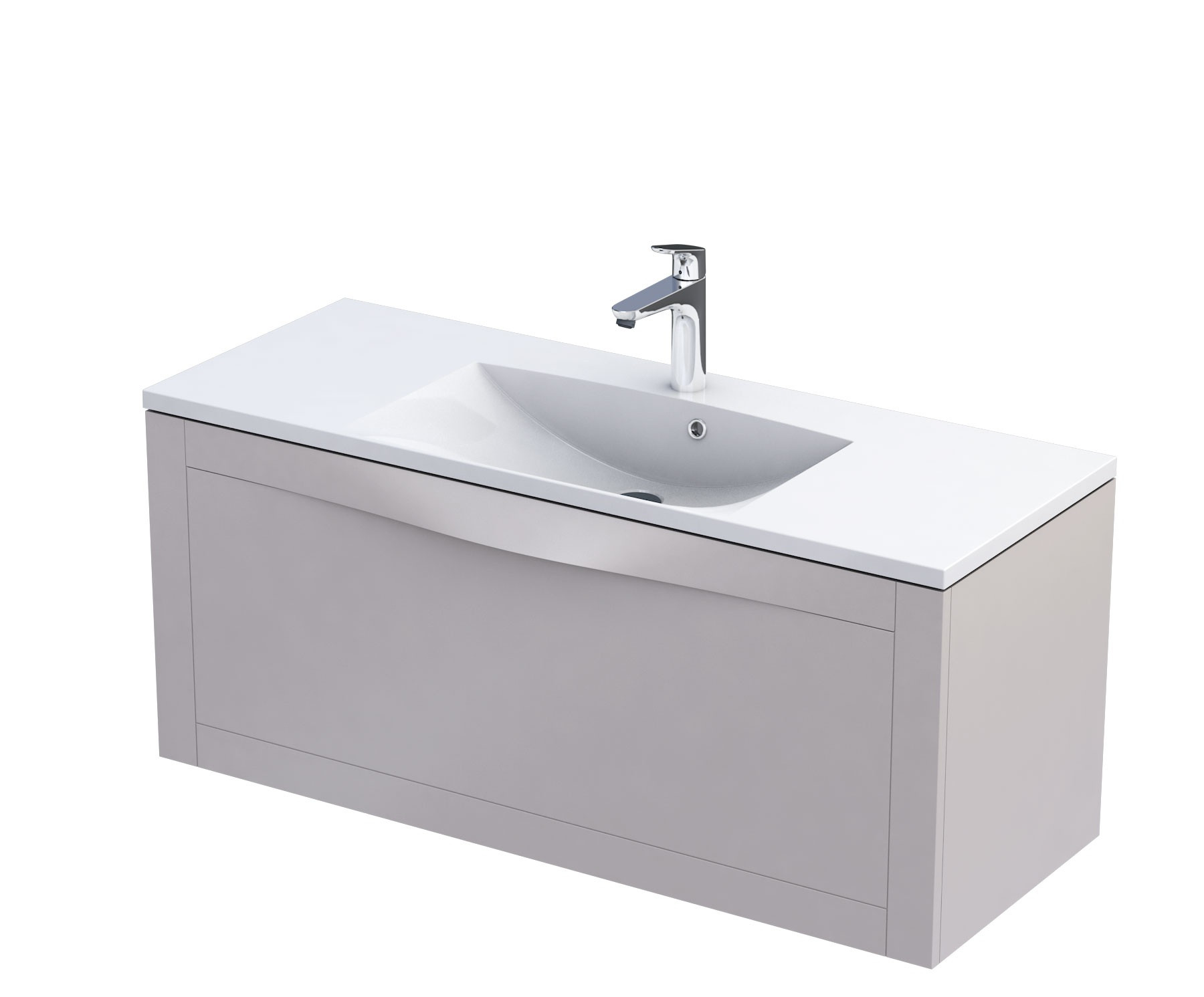 Zestaw Łazienkowy 120cm Szafka z Umywalką Skagen Piaskowy Mat