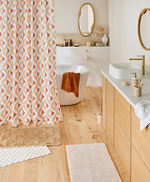 Gobelet salle de bain en verre marron Levasseur Amber