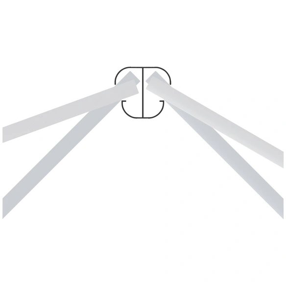 Pfosten »System «, Metall, BxLxT: 7,2 x 105 x 6,6 cm