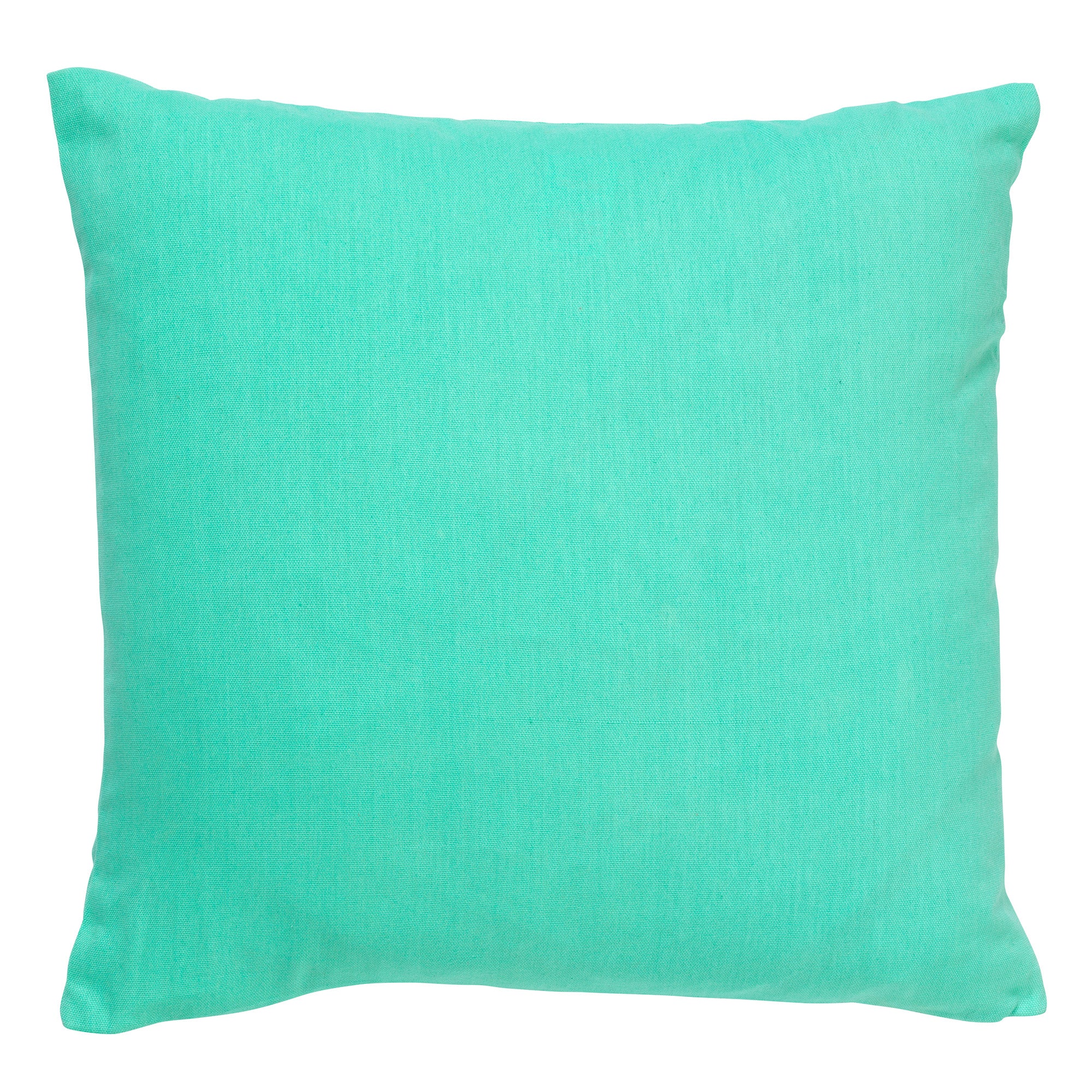 JAMES - Kussenhoes 45x45 cm - duurzaam katoen - effen kleur - Beveled Glass - groen