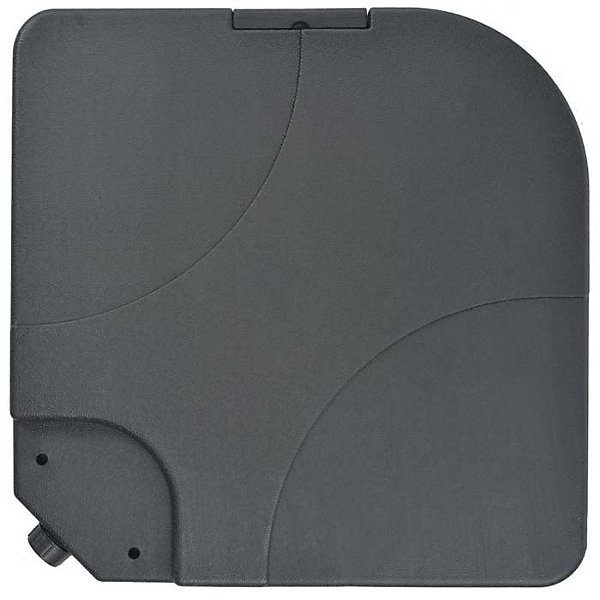 Base de parasol amovible VIDAXL - remplissage 60L sable/eau - Noir - Rectangulaire - Plastique - Résine