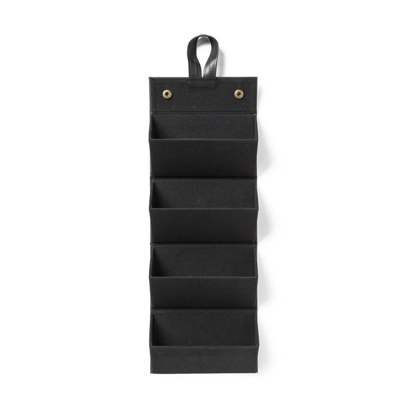 Opvouwbare brillenkoker voor 4 brillen - zwart