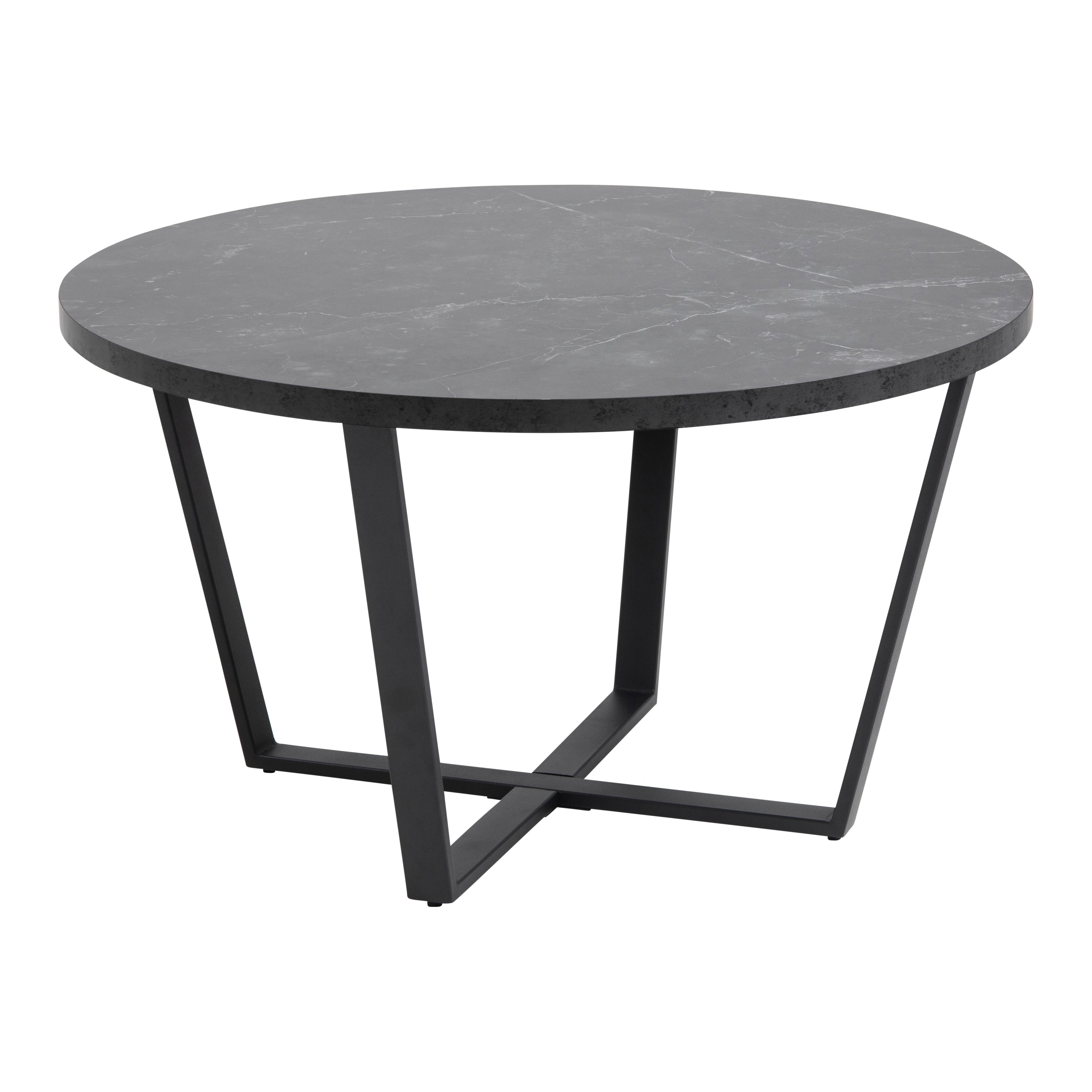 by fonQ Hein Salontafel Ø 77 cm - Zwart