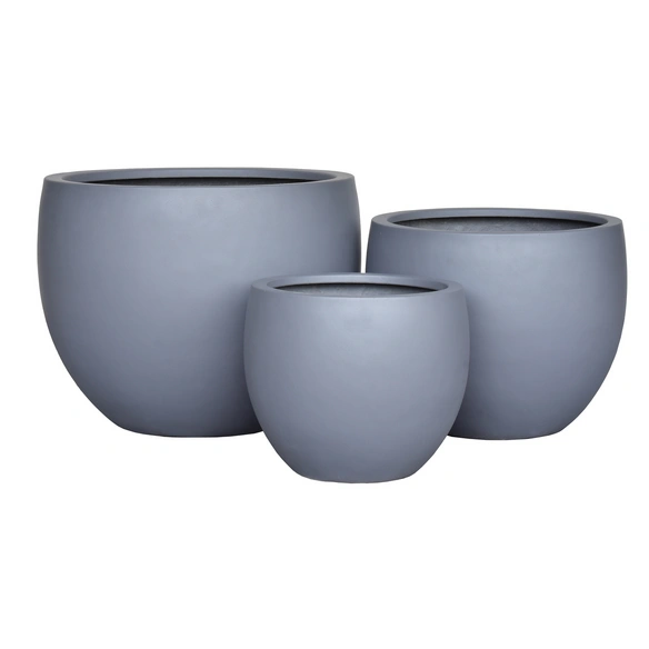 Pflanzgefäß »Rivo«, dunkelgrau, rund, BxHxL: 34 x 29 x 34 cm