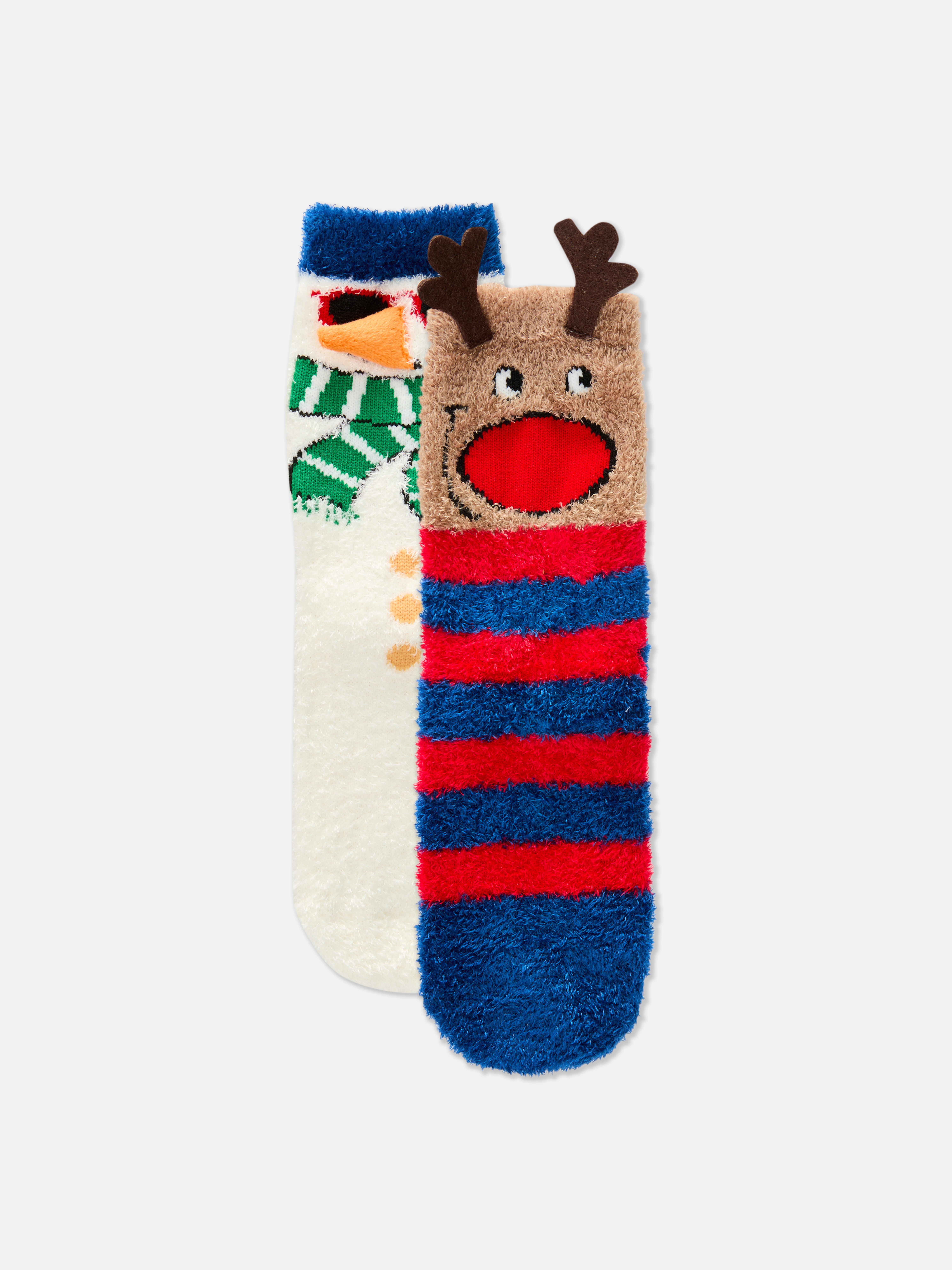 2-Pack Christmas Cozy Socks