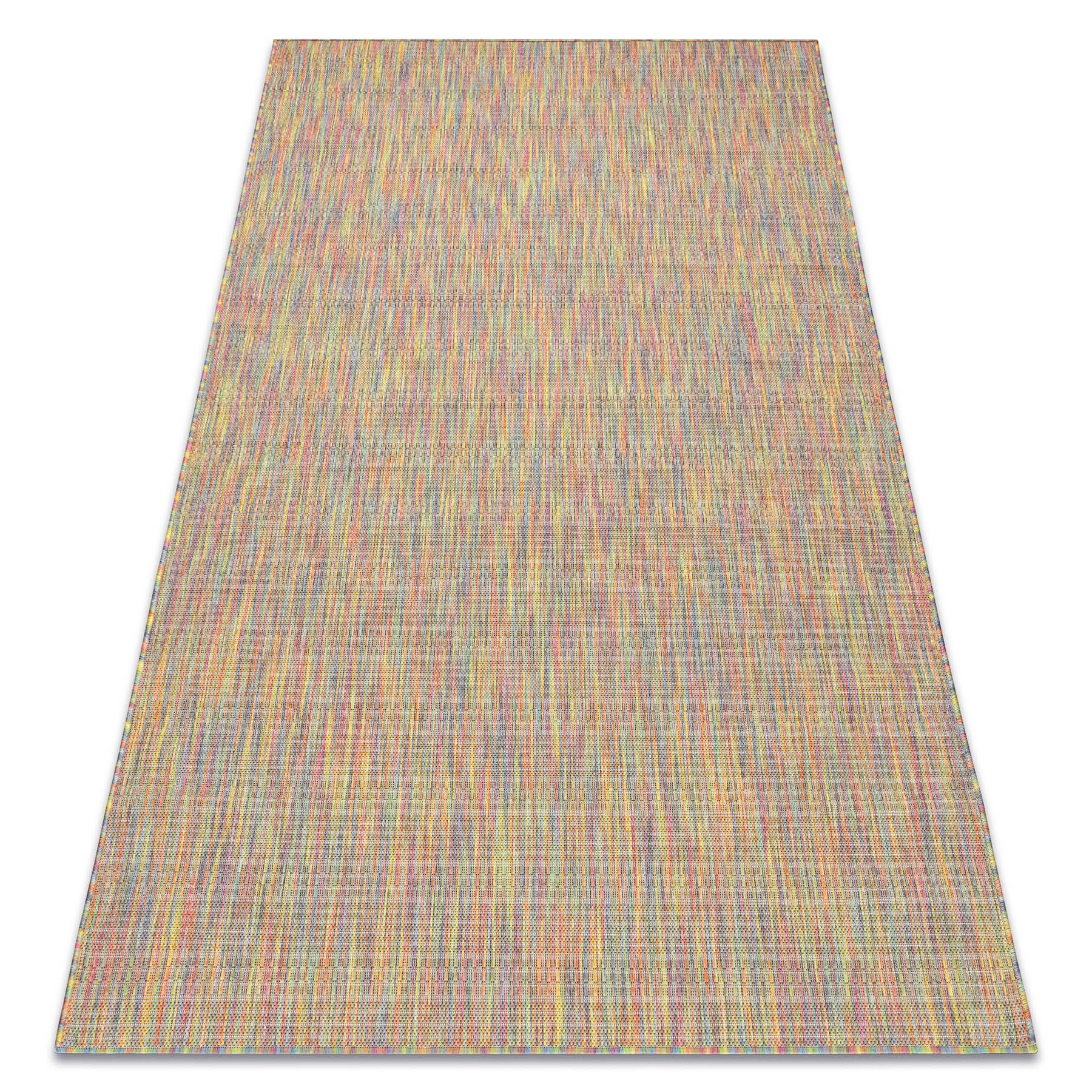 Dywan FISY nowoczesny, SZNURKOWY SIZAL 20789 melanż, tęcza, 80x150 cm