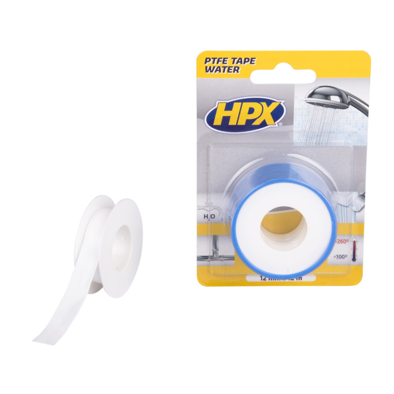 Set de rubans adhésif PTFE étanchéité de gaz blanc 12 mm x 12 m 2 pièces HPX