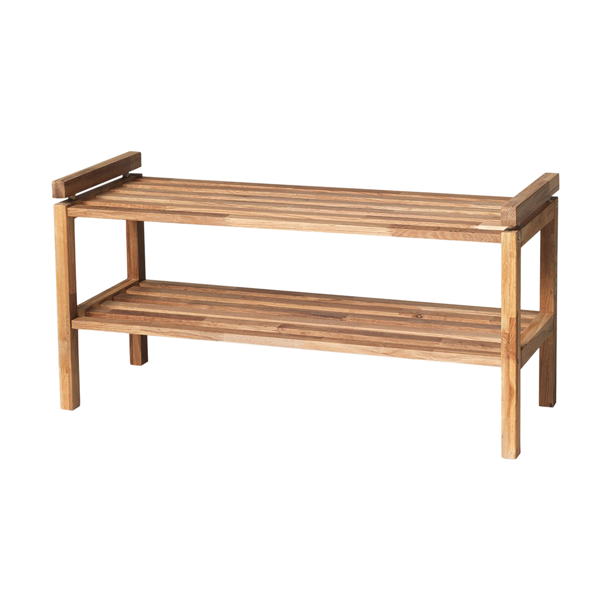 Rowico Home Confetti Houten Schoenenrek - B 80 cm - Naturel