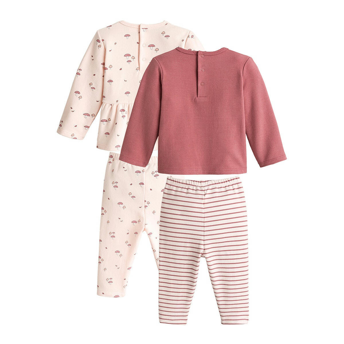 Lot de 2 pyjamas molleton