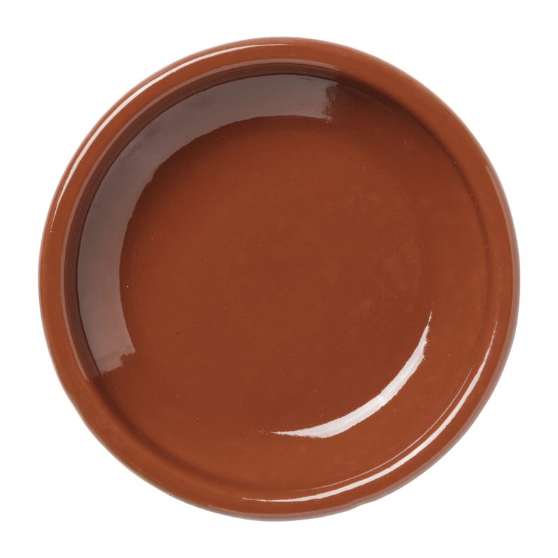 Tapas schaaltje klei - bruin - &Oslash;14 cm