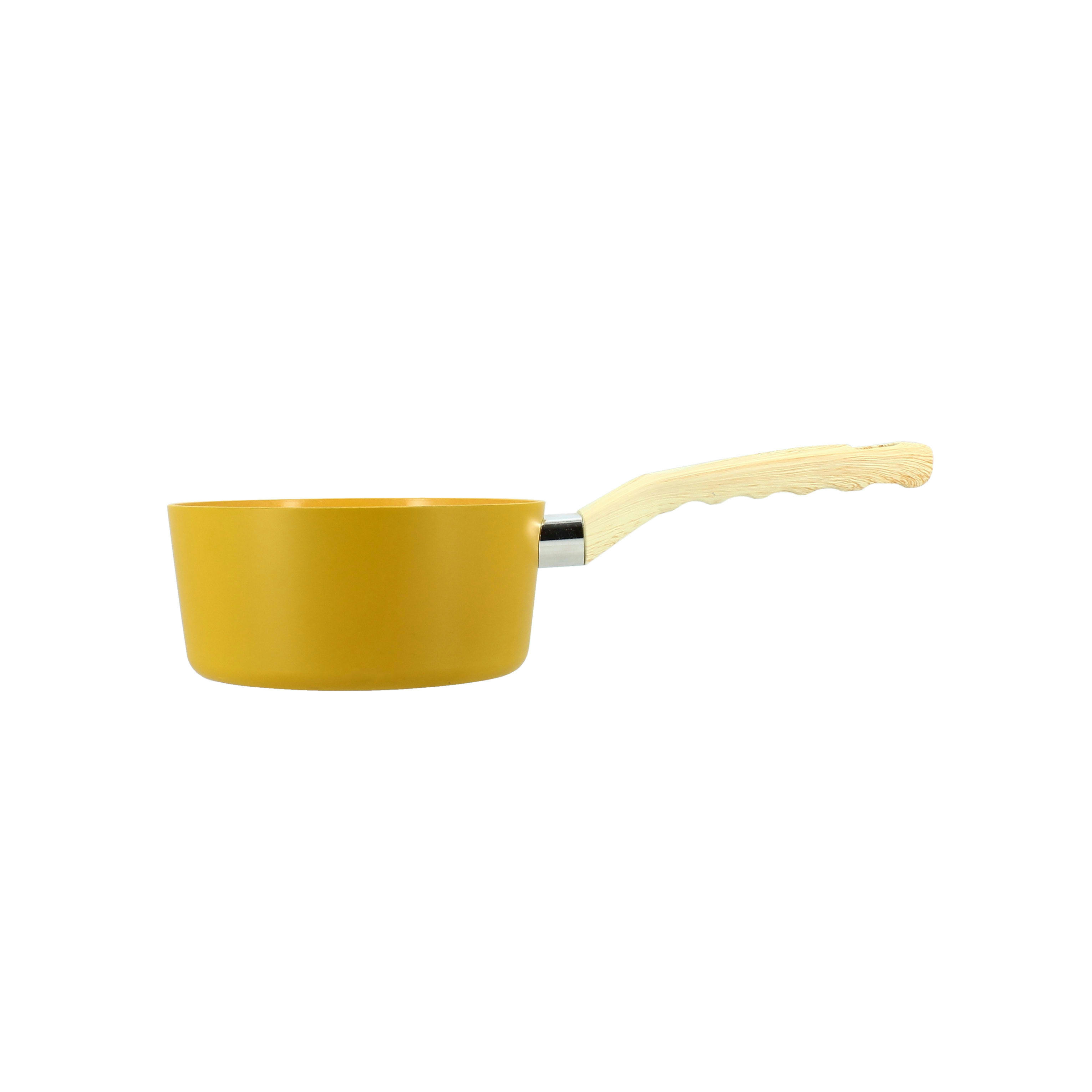 COLORAMA - Casserole en aluminium Ø16cm jaune - compatible induction