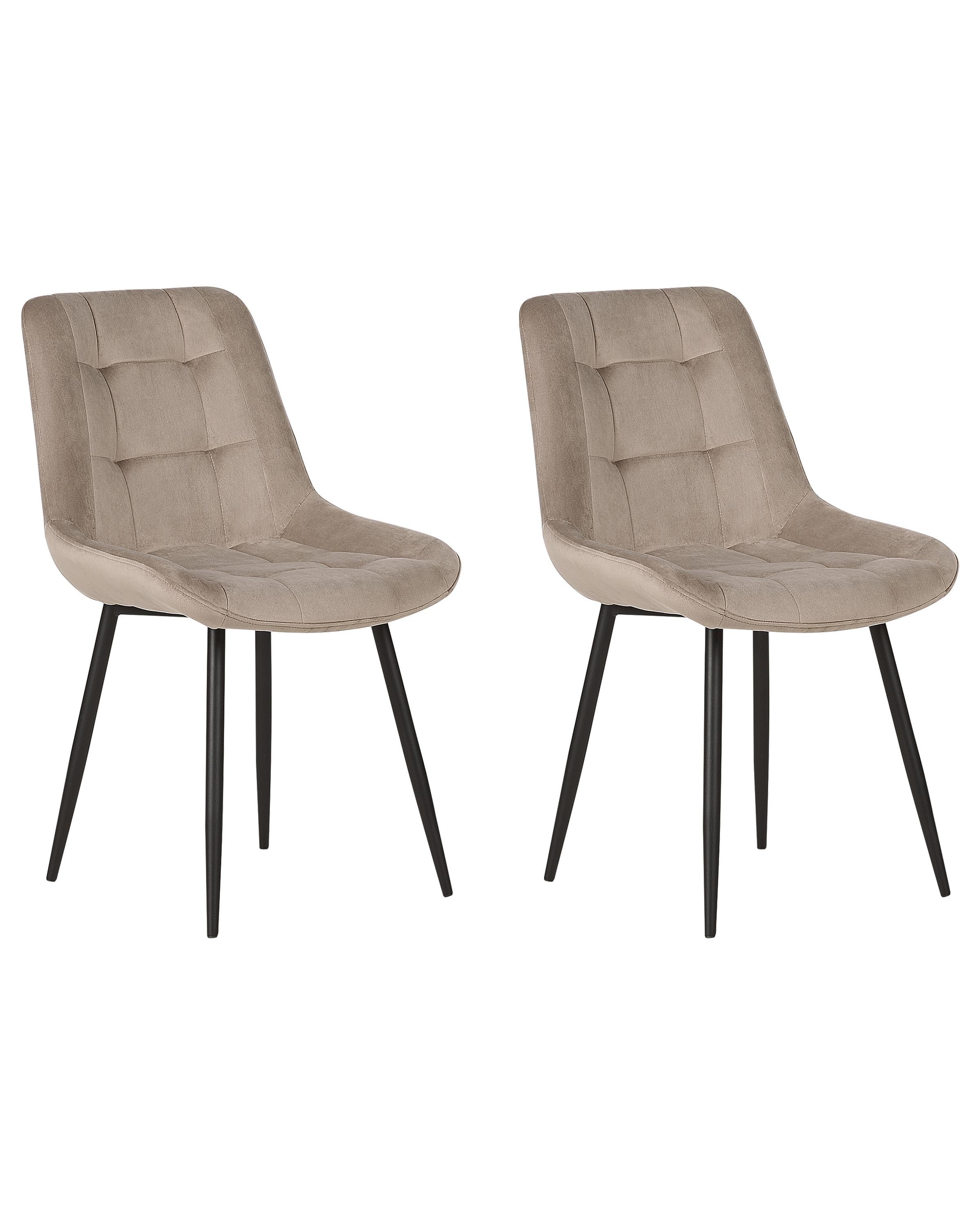 Office Chair MELROSE Velvet Taupe