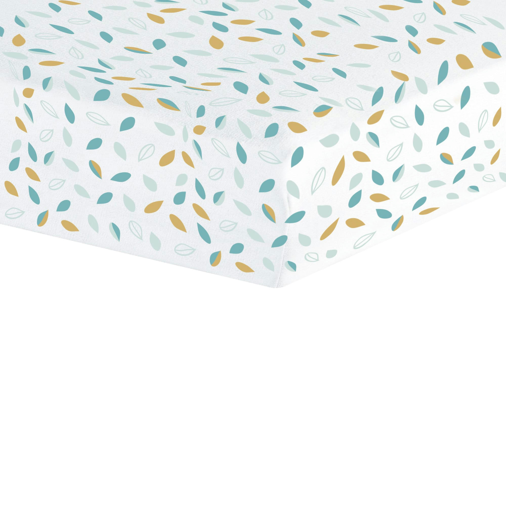 - Drap housse lit bébé modèle feuille