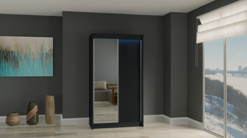 Szafa przesuwna z LED PARTI 120x216