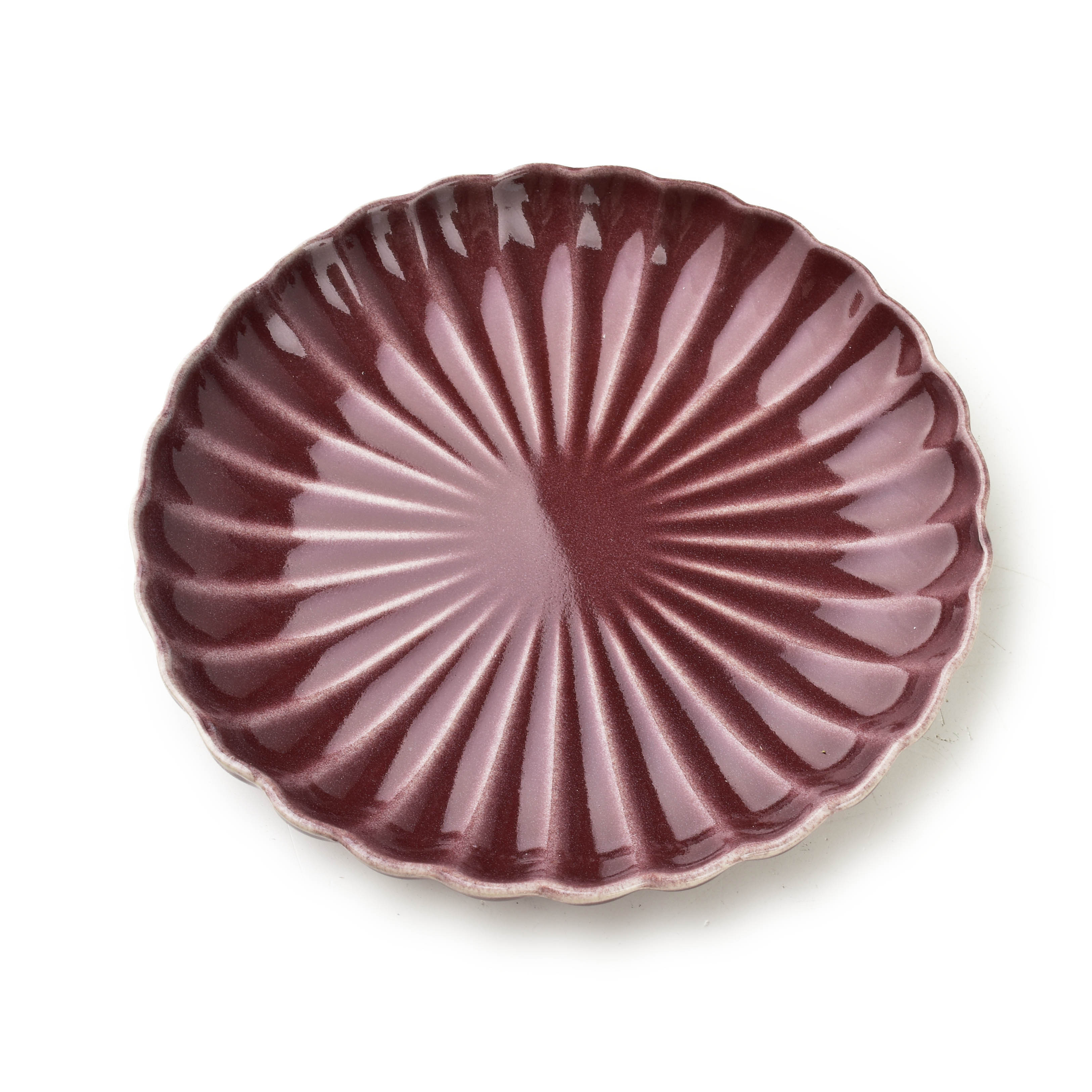 EVIE BURGUNDY Talerz deserowy 20.5x3cm