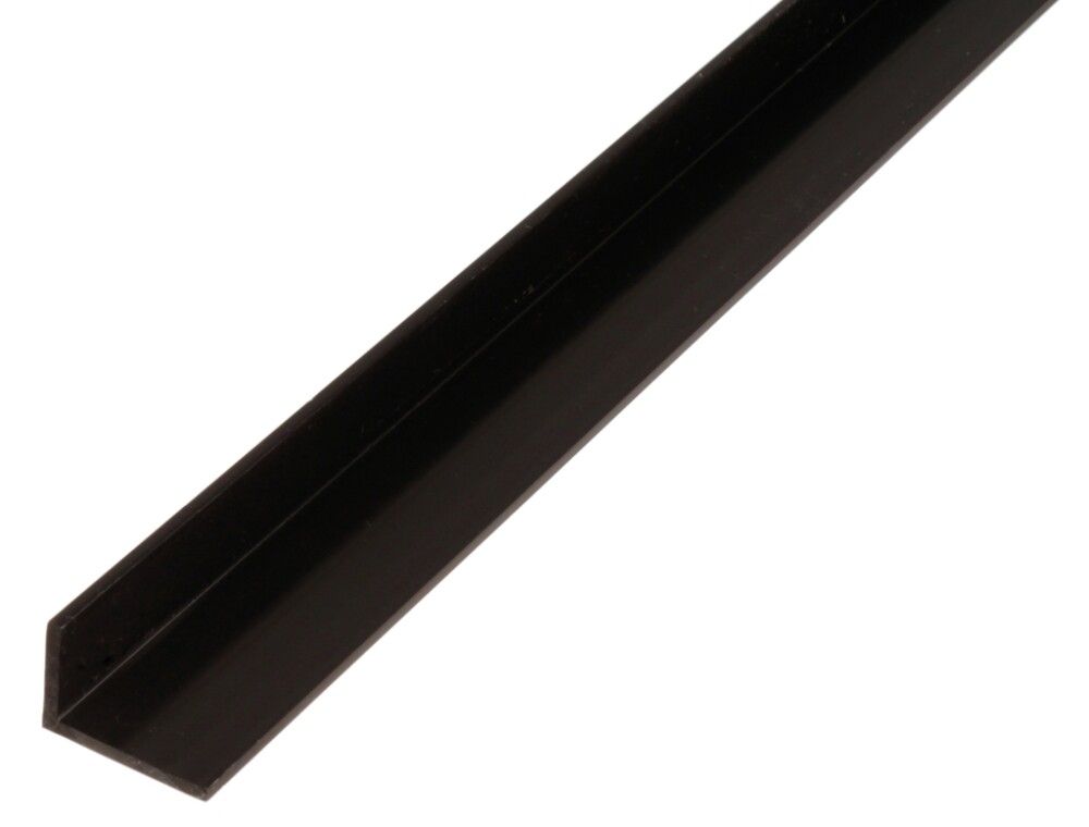 VINKELPROFILER GAH ALBERTS PVC SVART 30X20X1000MM