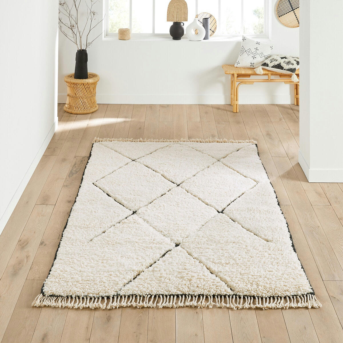 Tapis berbère béni ouarain 100% laine, Atlama