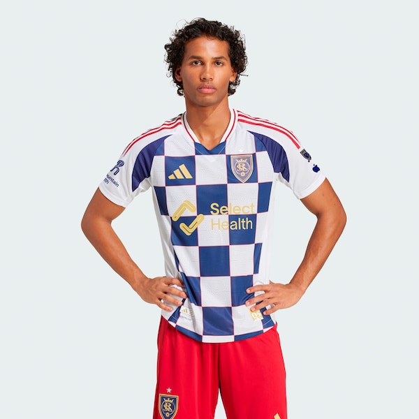 Real Salt Lake adidas 2025 Grid City Authentic Jersey - White