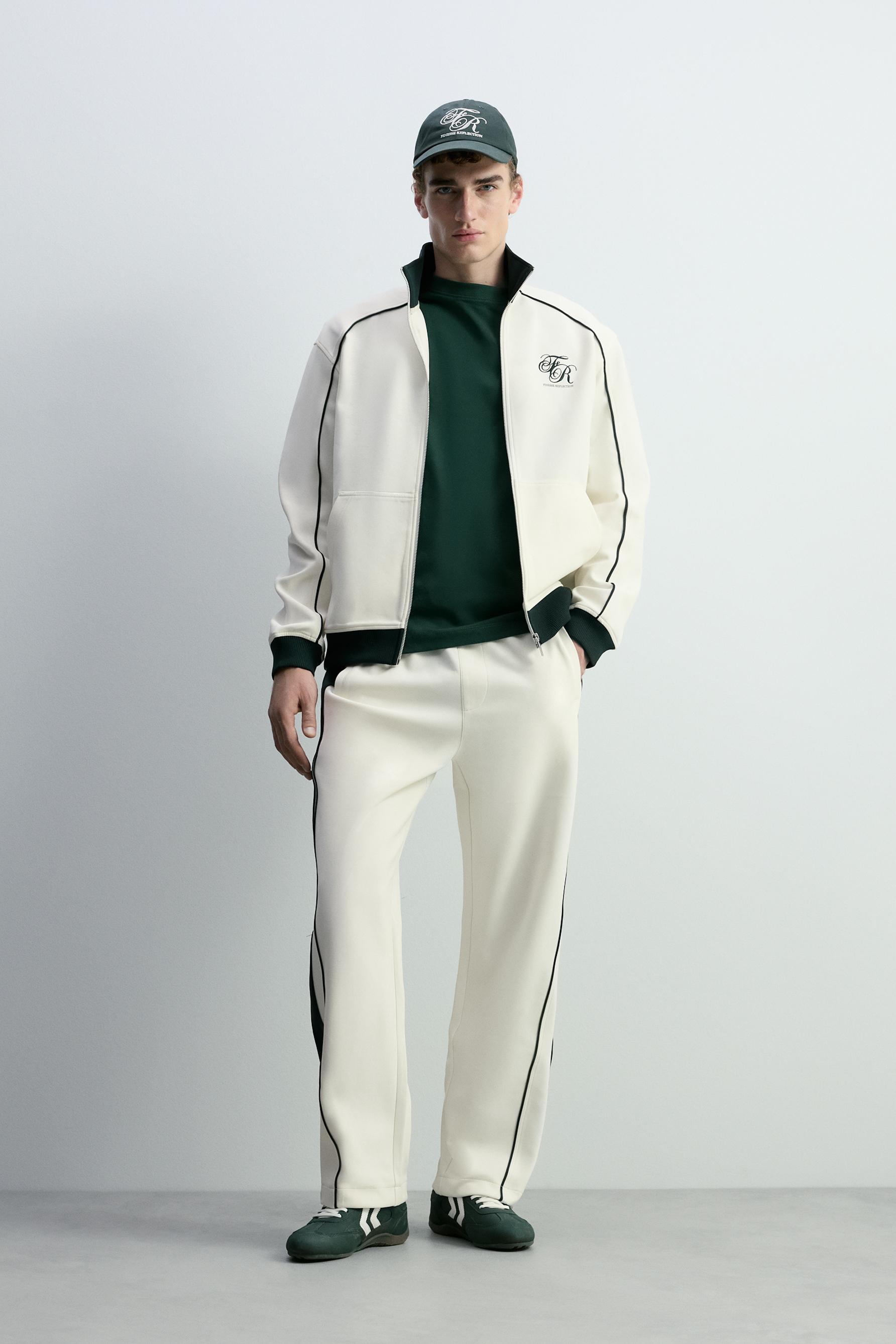 Chaqueta interlock bordado