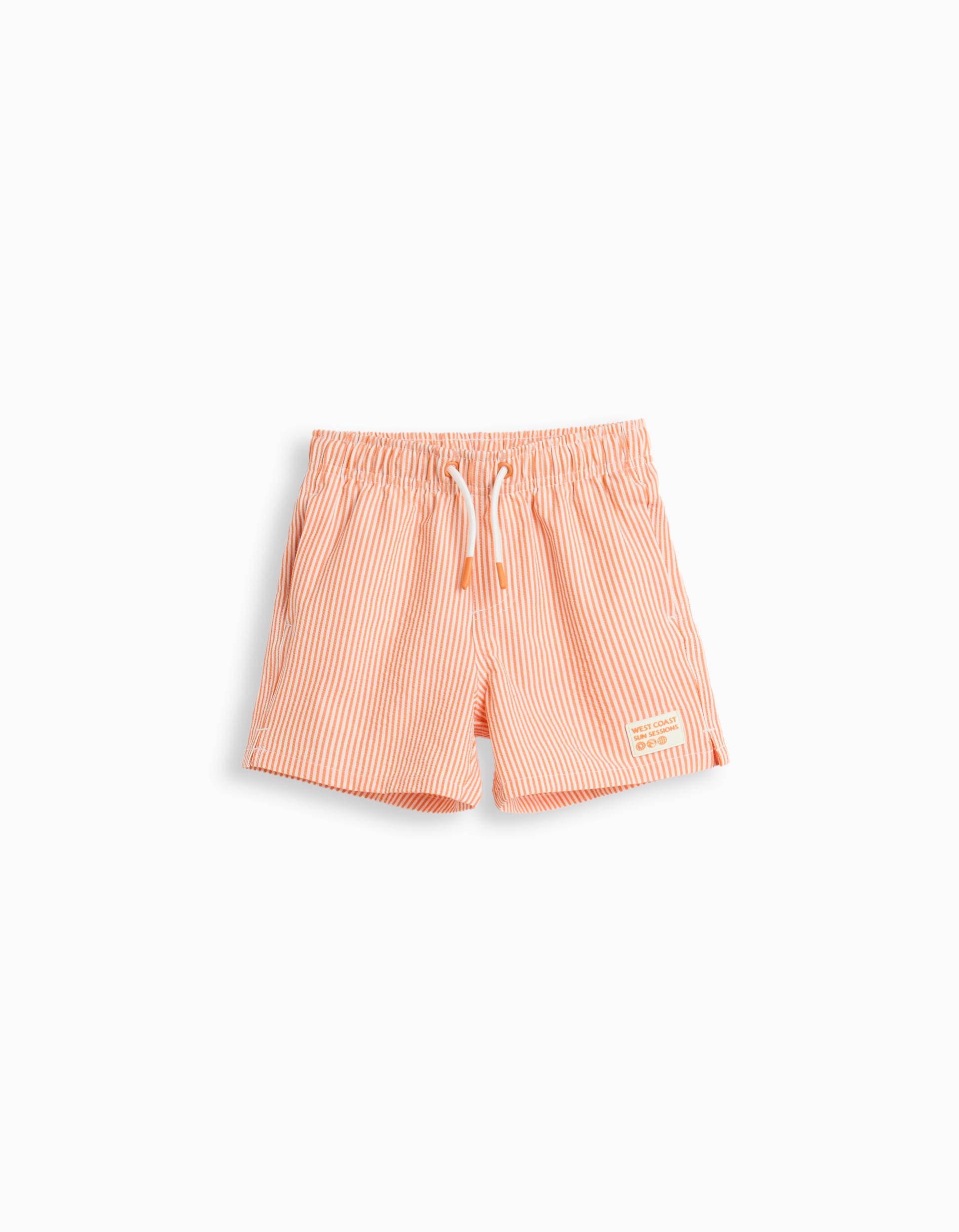 Calções de Banho, Menino, Laranja Claro
