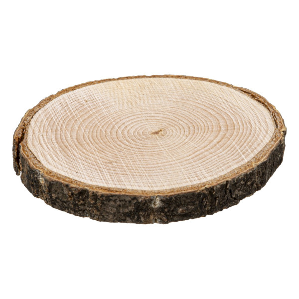 Zestaw 4 okrągłych podstawek drewnianych pod szklanki 10cm