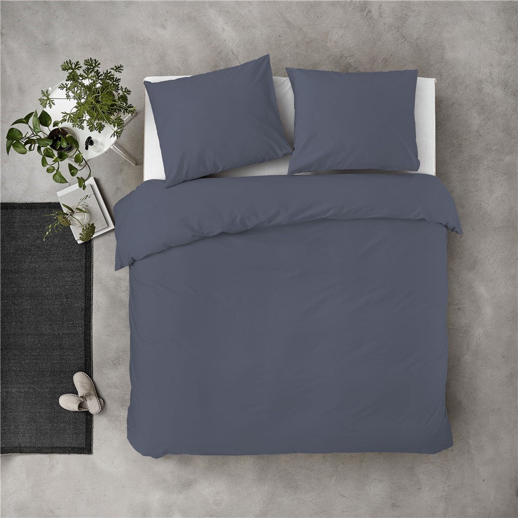 Byrklund - Dekbedovertrek Sleep Softly - 240x220 - Donker Blauw