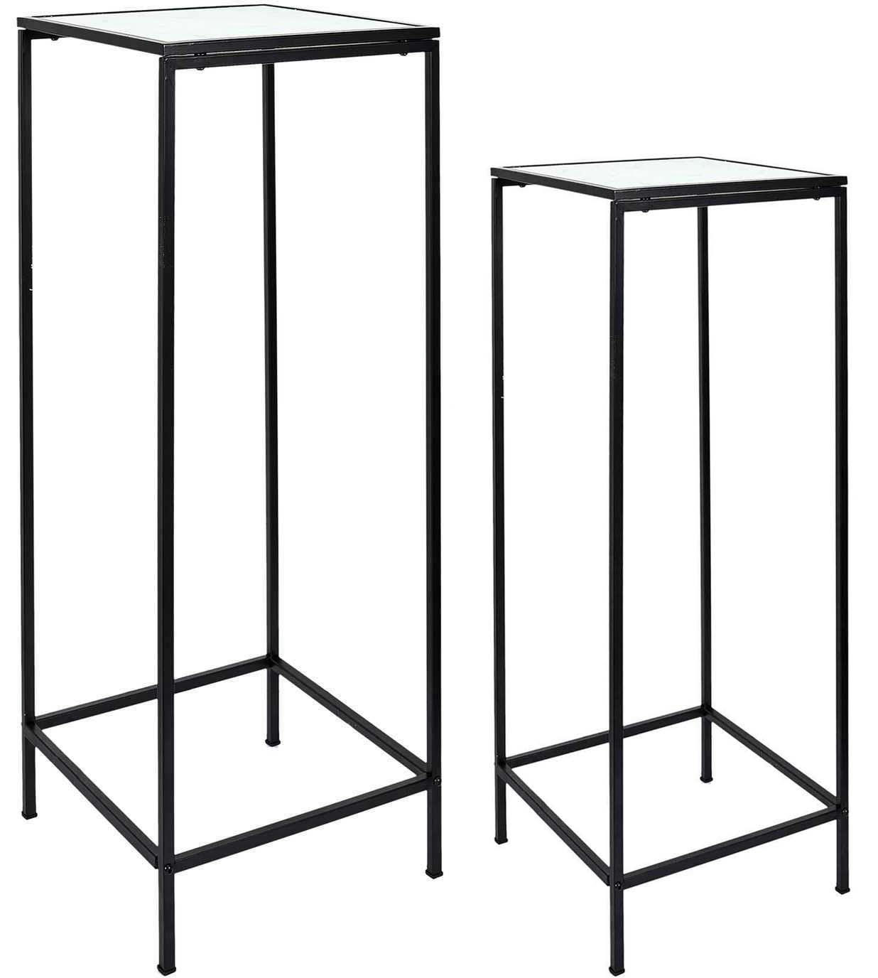 - Sellette plateau imitation marbre felicity lot de 2