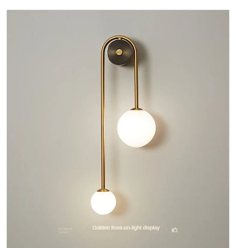 NNEOBA Modern Gold LED Wall Lamp: Illuminate Your Bedroom and Living Spaces with Style