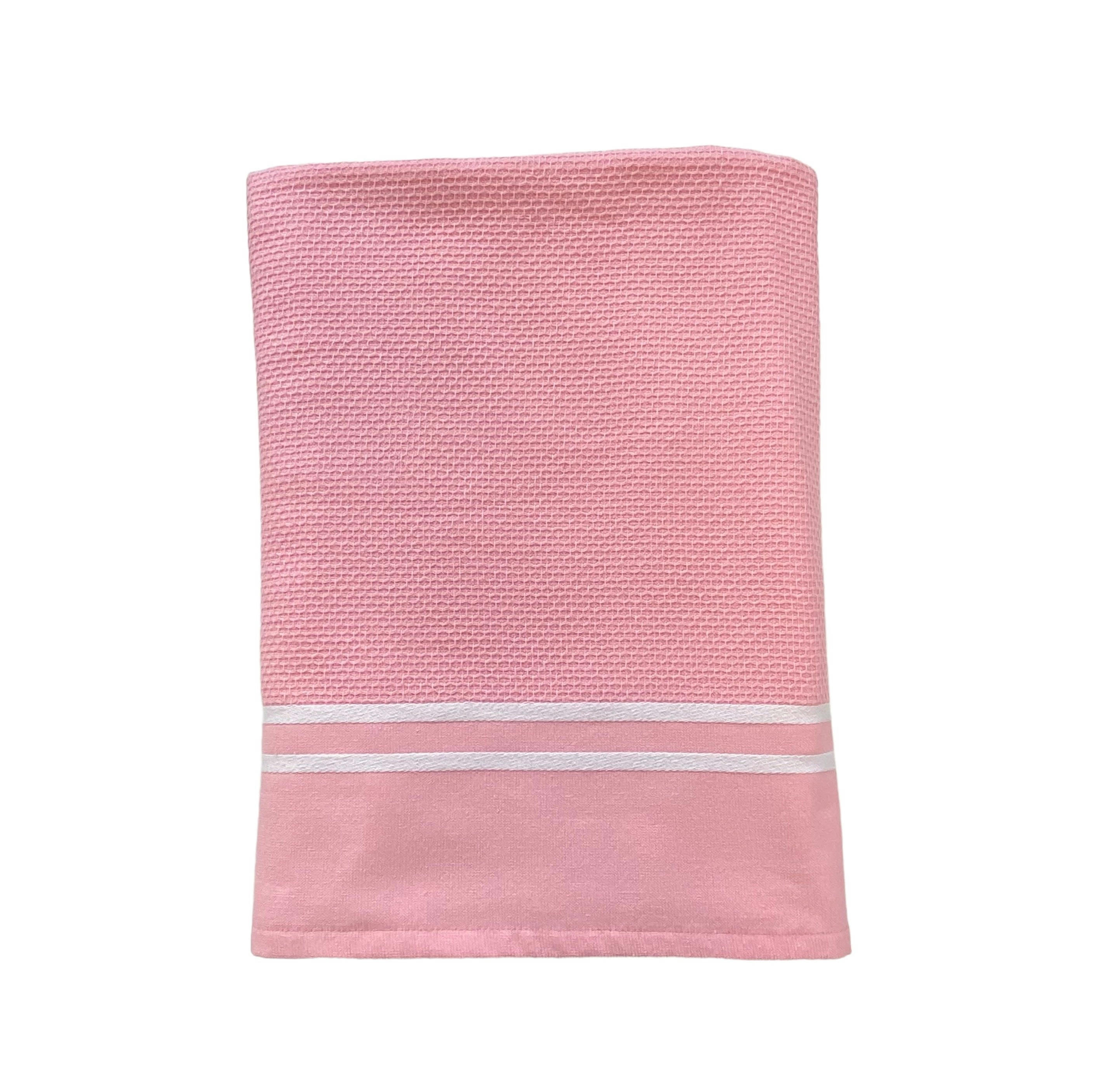 FOUTA "WAFFLE" - Fouta doublée éponge "Waffle" candy 90x170