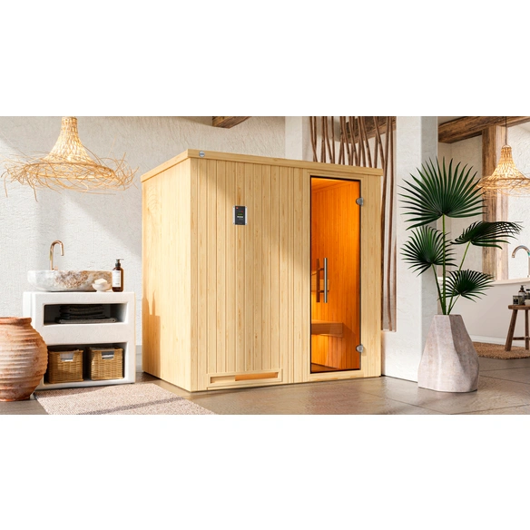 Elementsauna »HALSTAD 1«, 6 Personen, inkl. 5,4 kW Ofen mit integrierter Steuerung