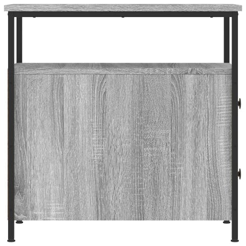 NNEVL Bedside Cabinets 2 pcs Grey Sonoma 30x60x60 cm Engineered Wood