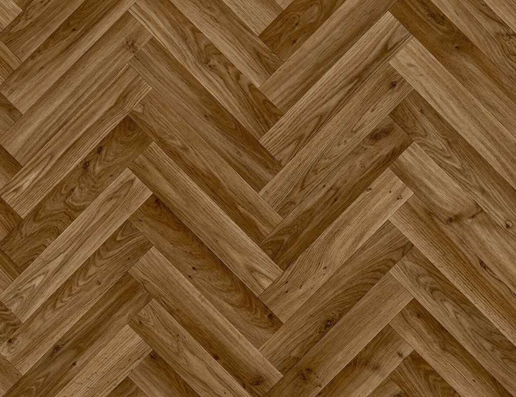 PVC Allendorf Fischgrät Braun