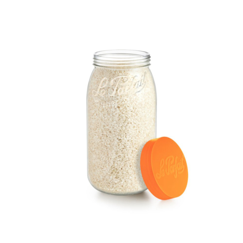 Bocal en verre Color Vis orange 3 L LE PARFAIT