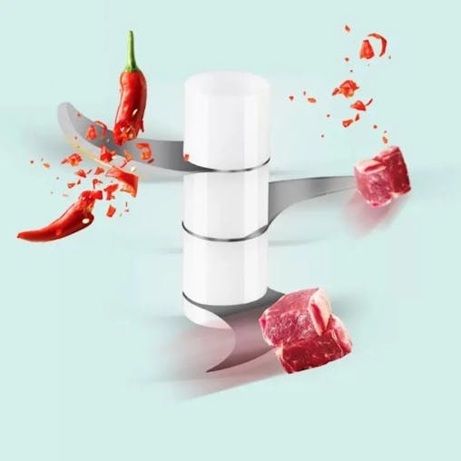 NNEOBA Electric Garlic Masher USB Rechargeable Mini Food Chopper White