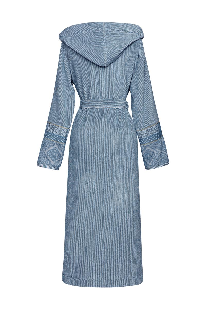 Pip Studio Soft Zellige Badjas - Blauw Grijs - XS