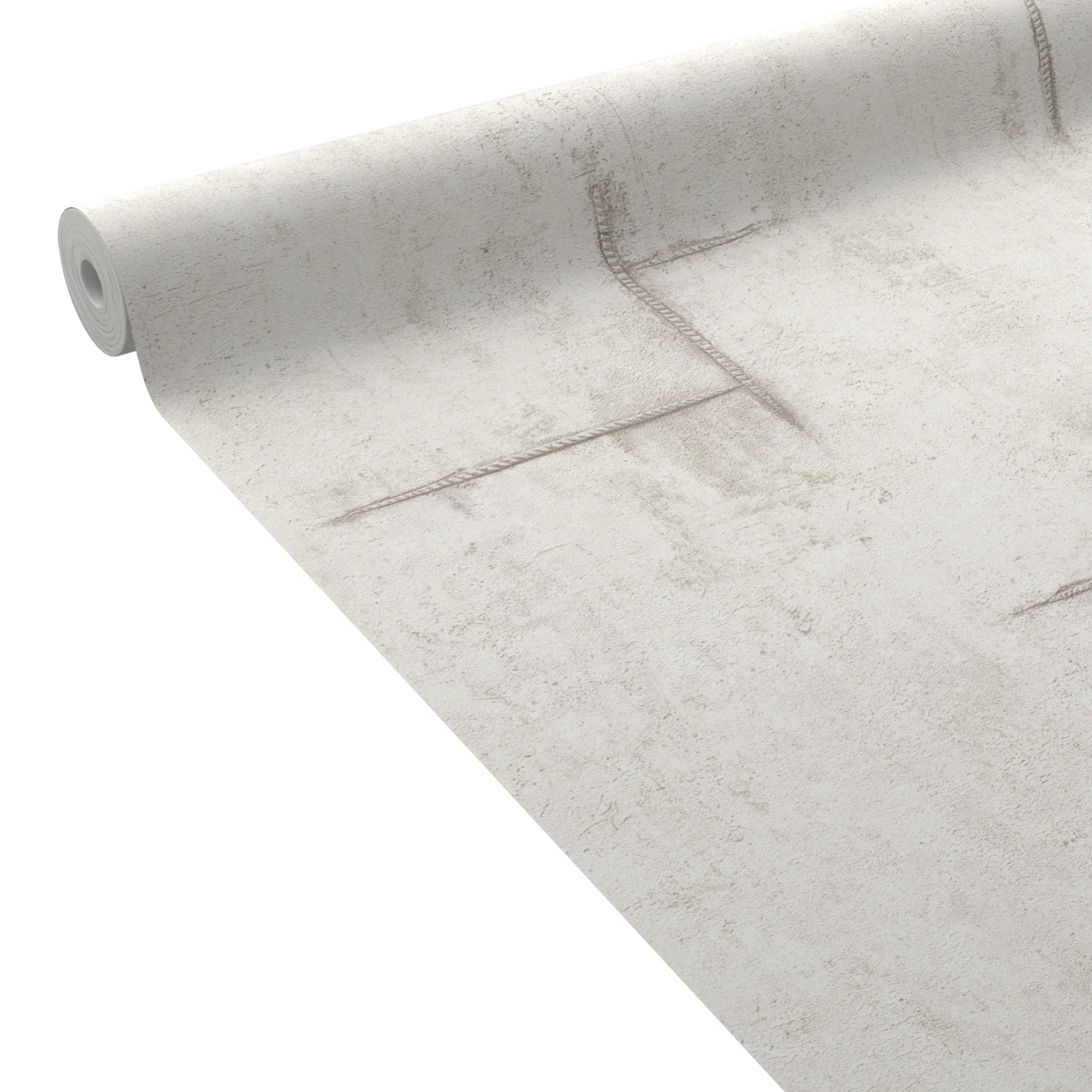 CosmoLiving Papier peint intissé GRAPHITE GROOVE blanc grisé