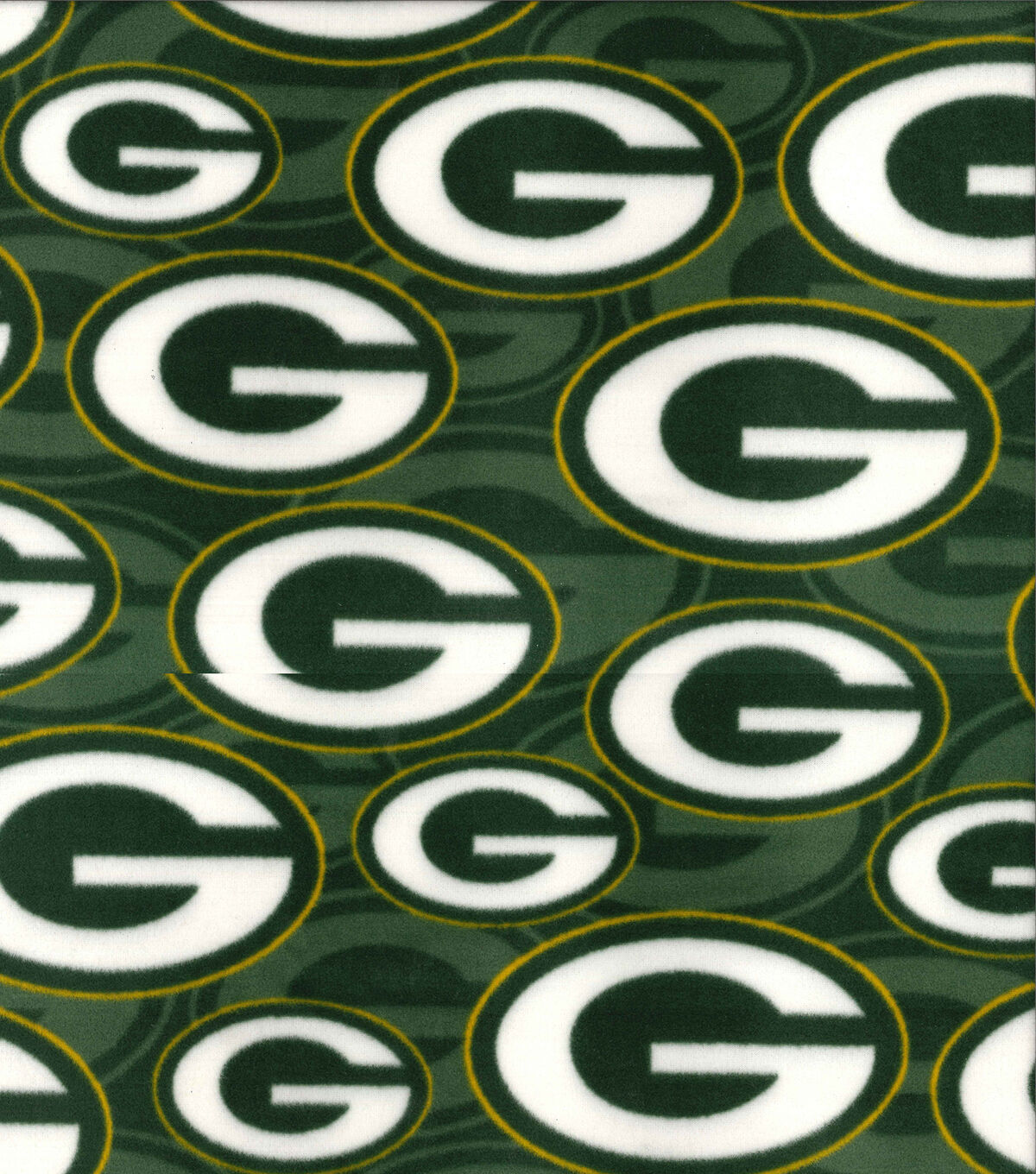 Fabric Traditions Green Bay Packers NFL Logo Fleece Fabric