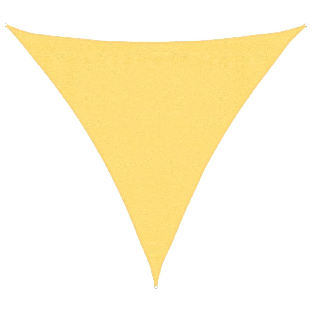 Żagiel przeciwsłoneczny, 160 g/m², beżowy, 3x3x3 m, HDPE
