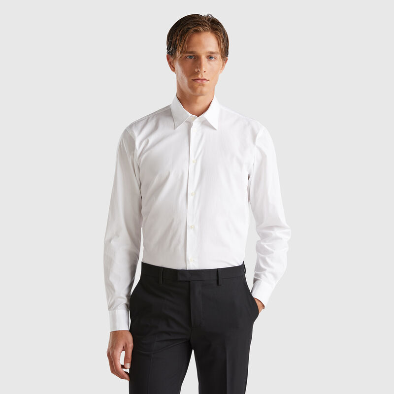 White shirt in organic cotton