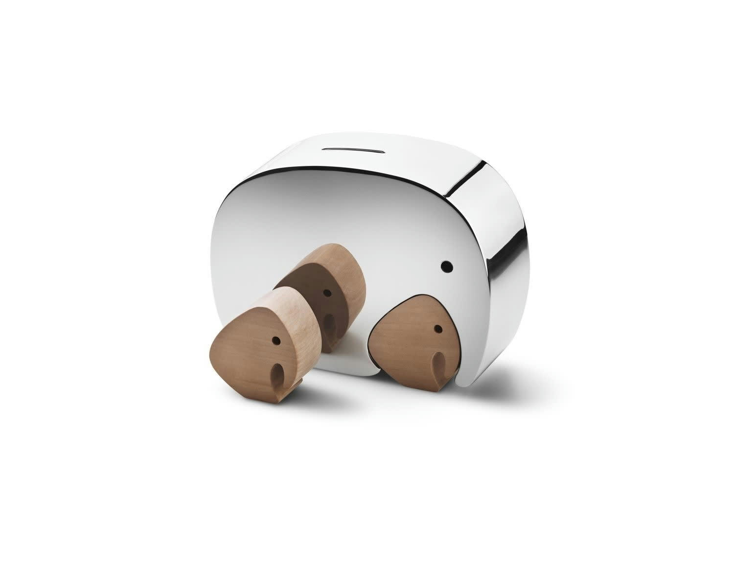 MONEYPHANT WITH TWINS - Boîte à monnaie en acier 17x12cm