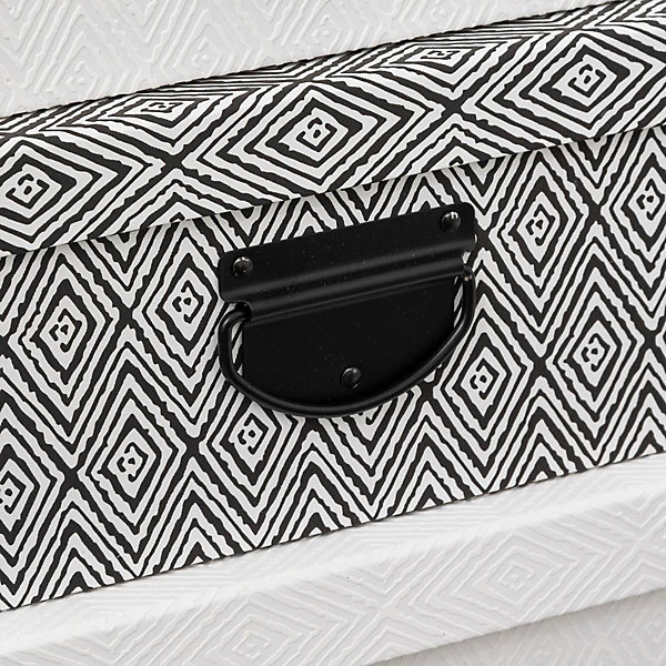 4 boîtes de rangement noir et blanc - 5Five