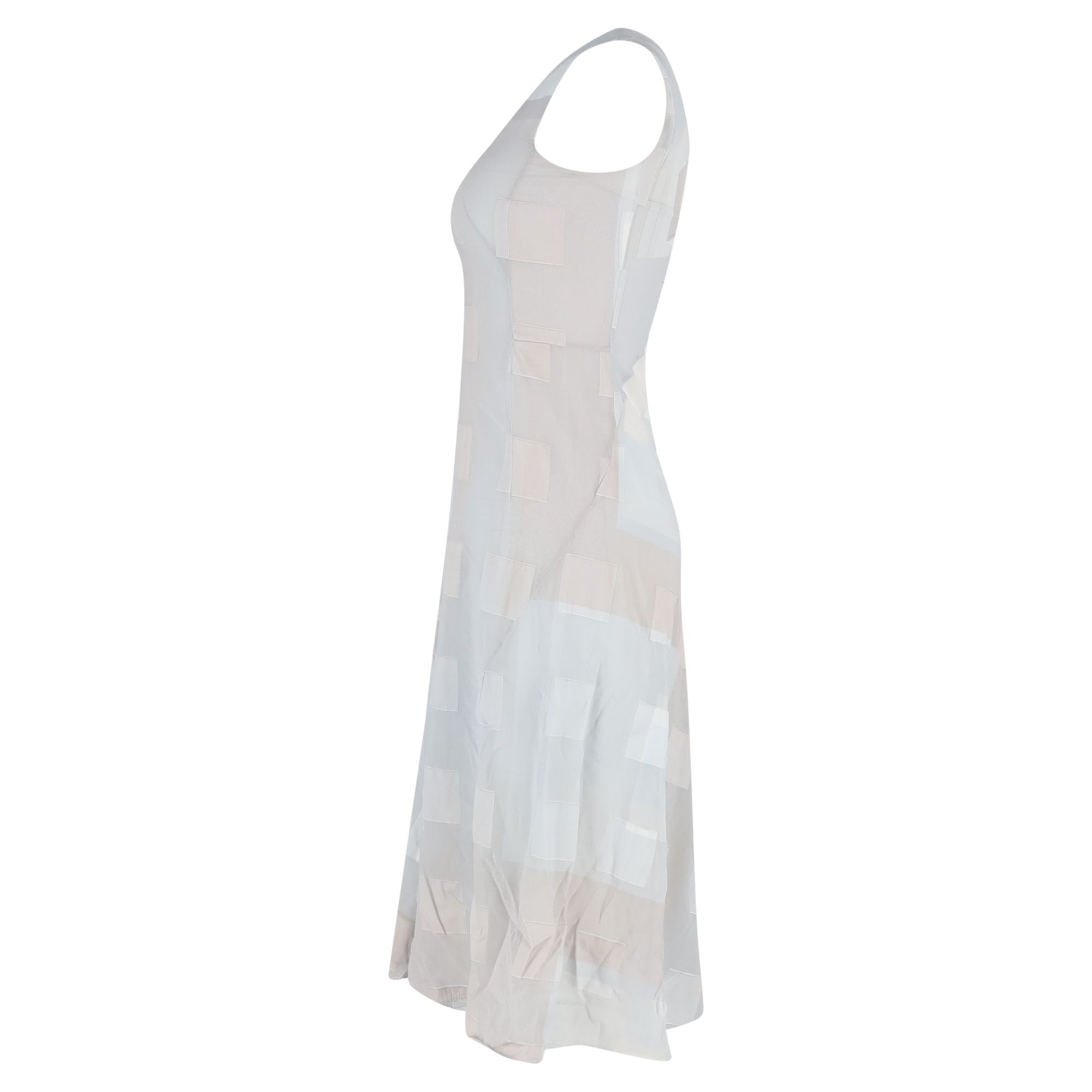 Akris Preloved Square-Patterned Midi Dress in Multicolor Viscose