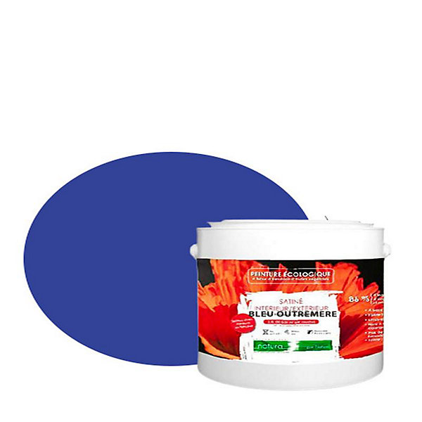 Bleu Outremer Peinture interieur exterieur aspect satin Natura - Bleu Outrmer - 2.5L
